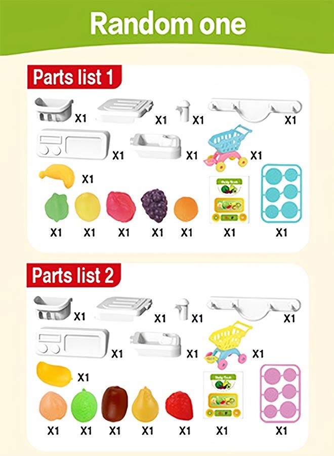 إيزي سو مجموعة ألعاب فواكه للأطفال، مجموعة أدوات للأطفال مكونة من 16 قطعة، ألعاب حقيبة ظهر للأطفال، ألعاب حيوانات لطيفة، ألعاب منزلية تظاهرية مناسبة للأولاد والبنات، هدية تفاعلية بين الوالدين والطفل - Image 3