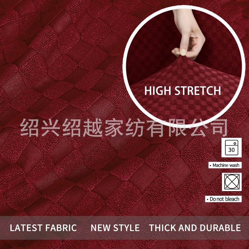 Elastic Polyester Pedal Cover – Thickened Full-Covered Stool Protector for Modern Sofas - Image 3