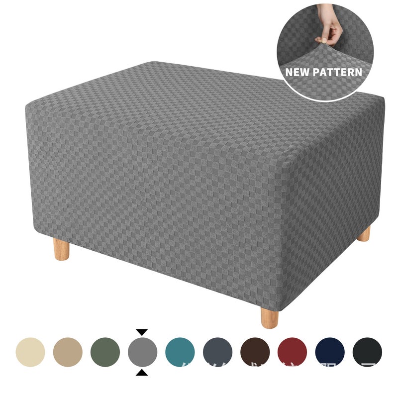 Elastic Polyester Pedal Cover – Thickened Full-Covered Stool Protector for Modern Sofas - Image 2