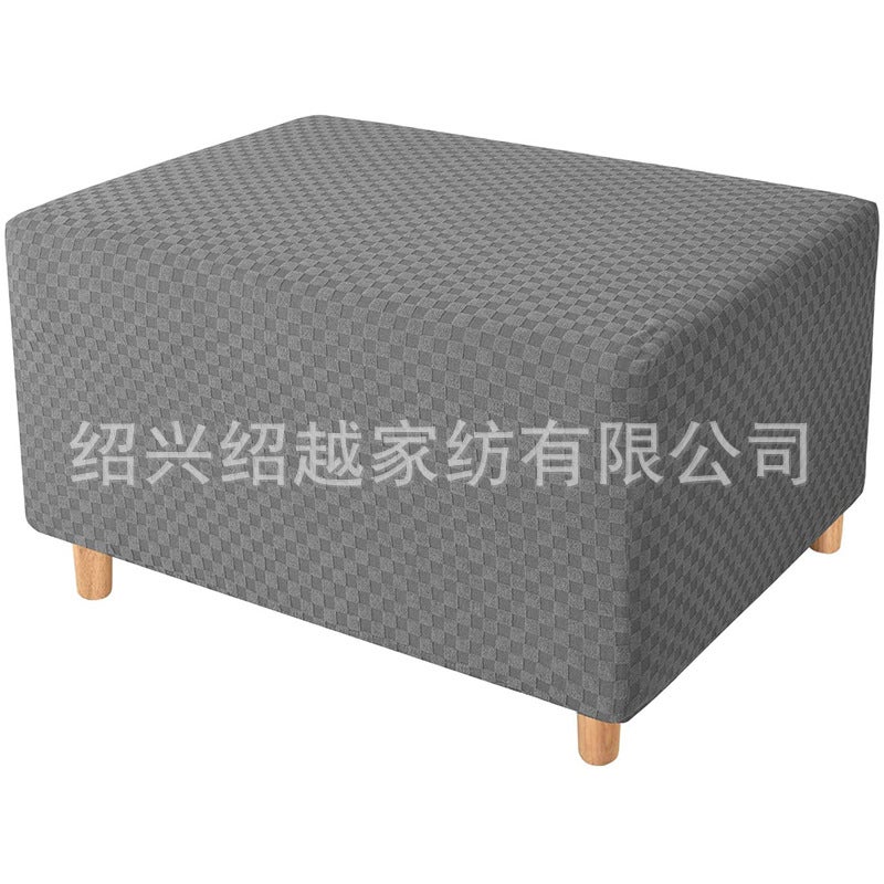 Elastic Polyester Pedal Cover – Thickened Full-Covered Stool Protector for Modern Sofas - Image 1