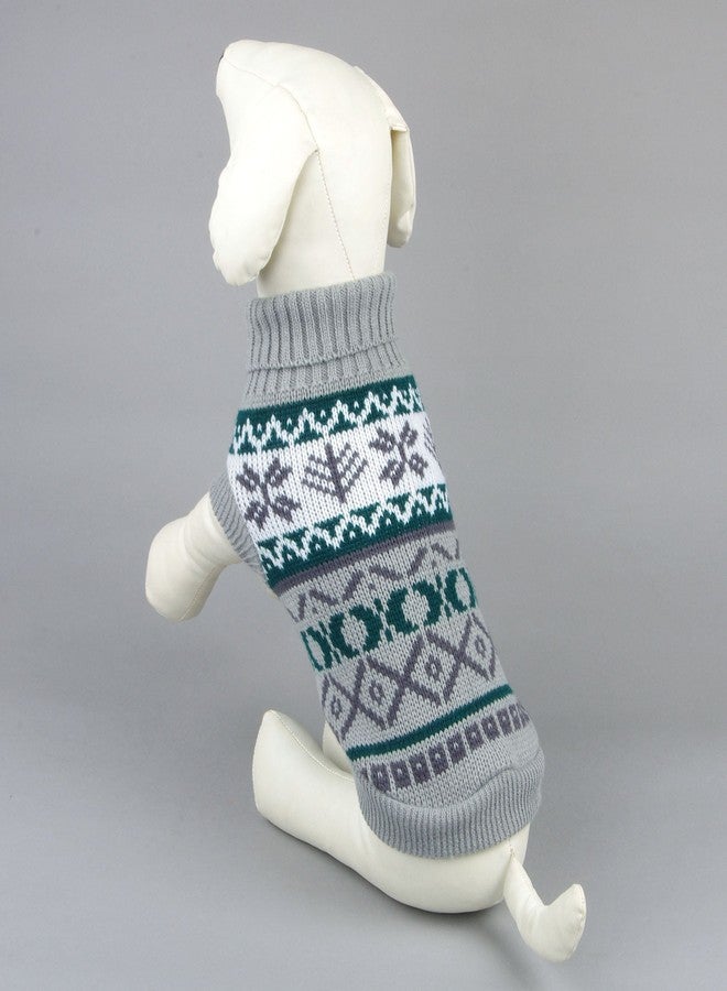 Gojira Pet Dog Cat Woolen Sweater Winter Clothes Grey L - Image 3