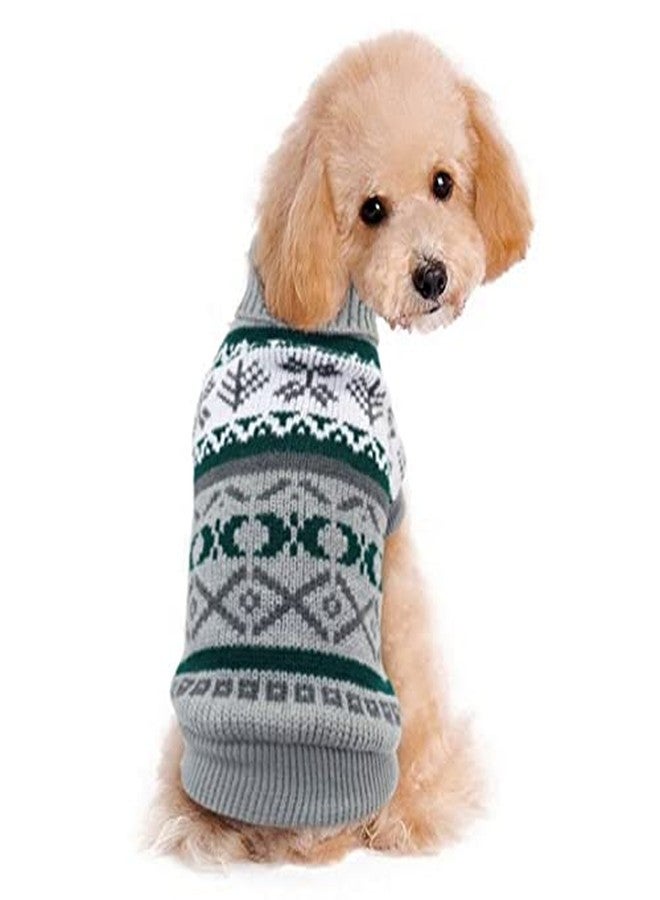 Gojira Pet Dog Cat Woolen Sweater Winter Clothes Grey L - Image 1