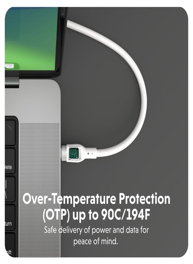 HyperJuice 240W Silicone USB-C to USB-C Cable (6ft/2m) for All Devices - Durable 240W Charging Cable, Portable Tangle-Free Design, Over-Temperature Protection - Image 5