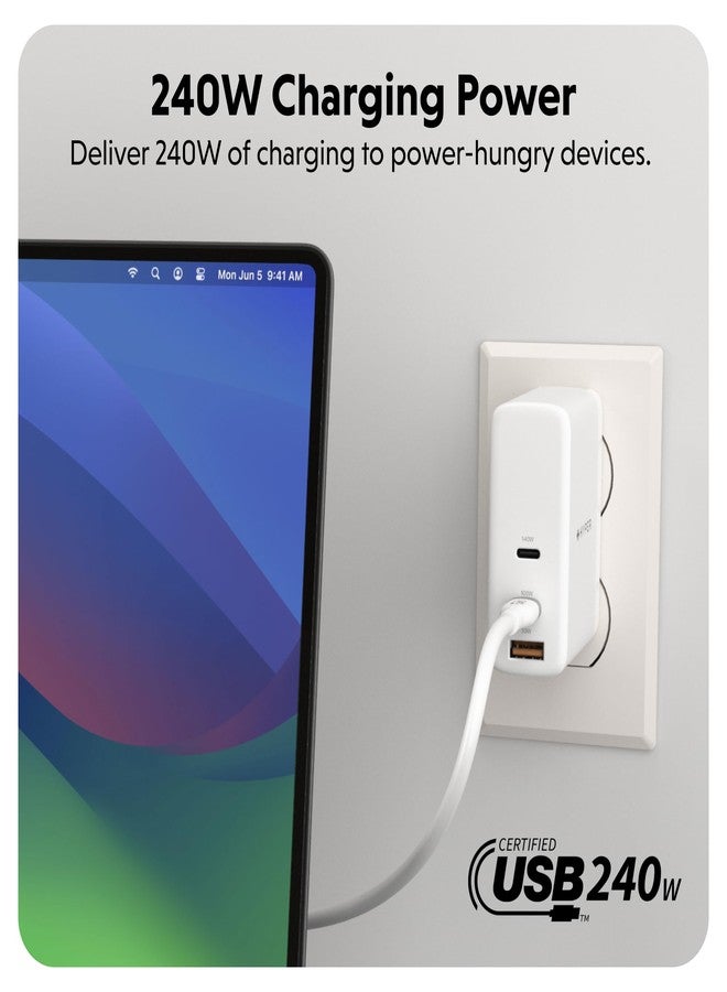 HyperJuice 240W Silicone USB-C to USB-C Cable (6ft/2m) for All Devices - Durable 240W Charging Cable, Portable Tangle-Free Design, Over-Temperature Protection - Image 2