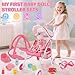 deAO Baby Doll Stroller Set with 12 Baby Dolls Nursery Playset 17 PCS Baby Doll Accessories with Play MatStorage BagBaby Stroller Toys for Girls Toddlers 3 Pretend Play Gifts - Image 4