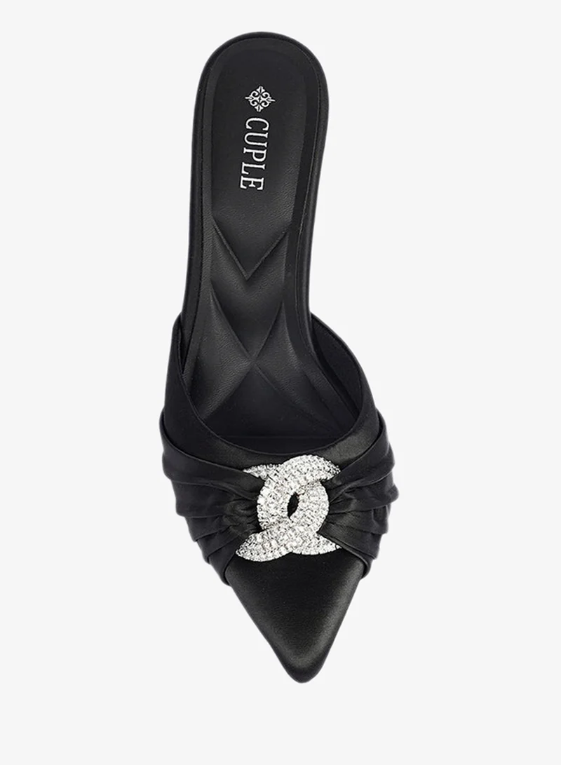 Cuple  Black Patent Ballerina Flat for Women | Best Price UAE
