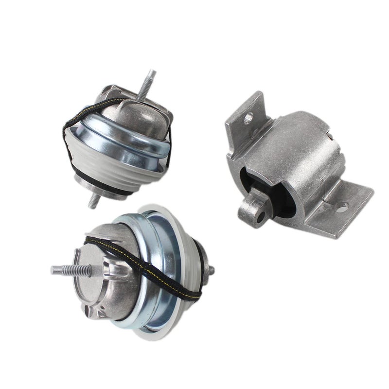 PANGOLIN 3PCS Engine Motor Mount Left Right  Trans Mount C2P17845 C2D38505 Engine Mount for 2009 2010 2011 2012 2013 Jaguar XF XJ 50L 42L Aftermarket Parts