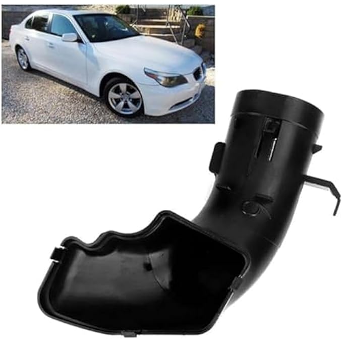 QASULER أنبوب مدخل هواء السيارة 13717521011، ل، 2004-2007 530I 3.0L-L6 أنبوب مدخل هواء عالي التدفق - Image 2