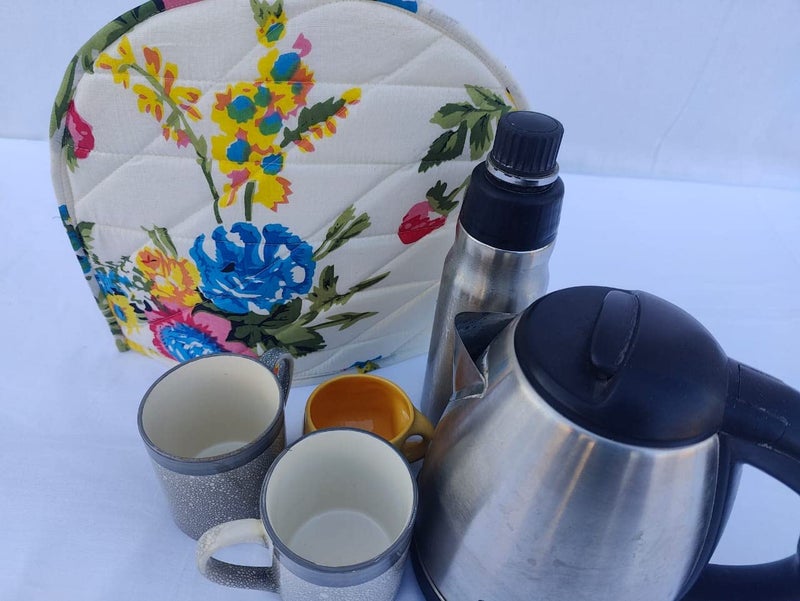 Malan Bai Mandala Tea Cozy Cover Hand Block Winter Tea Cozy Cotton Tea Kettle Warmer Pot Cover Hot Coffee Cover Handamde Kitchen Décor Brand: Malan Bai (Pattern 22) - Image 1