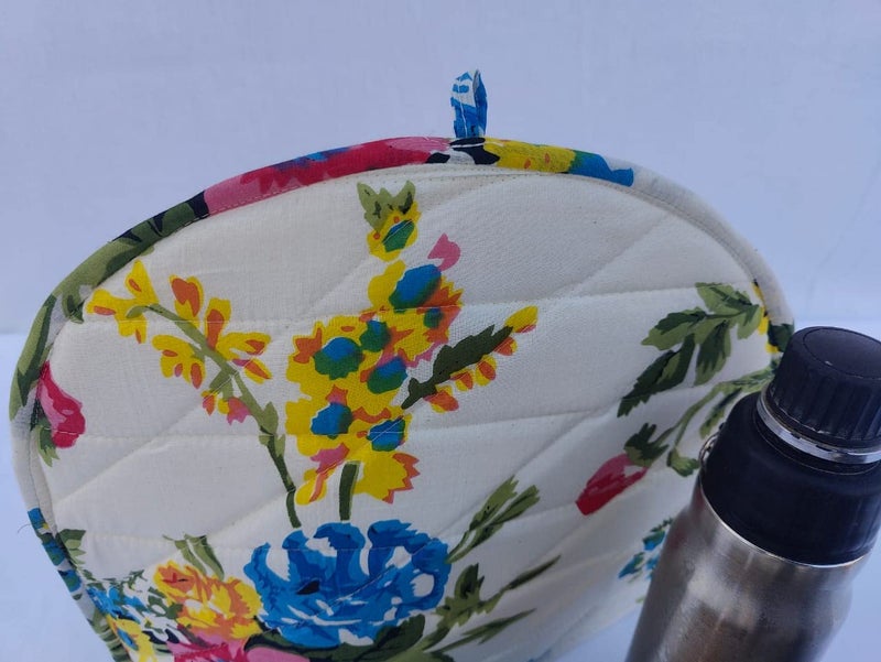 Malan Bai Mandala Tea Cozy Cover Hand Block Winter Tea Cozy Cotton Tea Kettle Warmer Pot Cover Hot Coffee Cover Handamde Kitchen Décor Brand: Malan Bai (Pattern 22) - Image 2