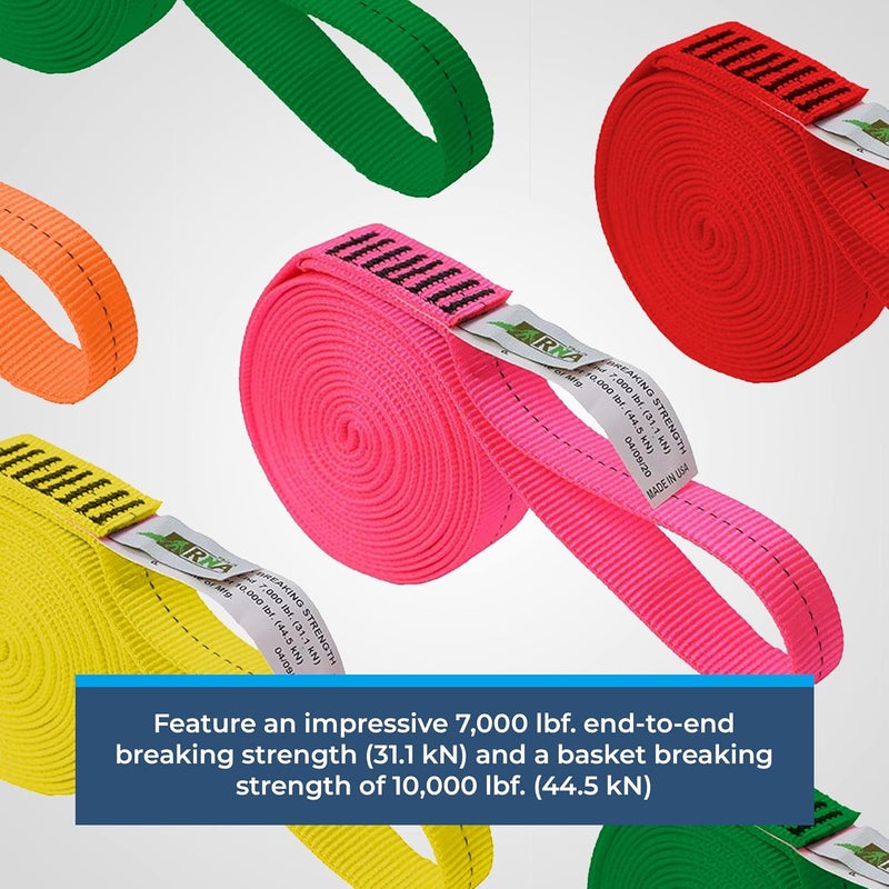 RNA Rock-N-Arbor Nylon Loop Runners - Ultra-Strong 7000 lbf Slings, 1-Inch Tubular Webbing Arborist Equipment, Professional Rigging Gear - Image 3
