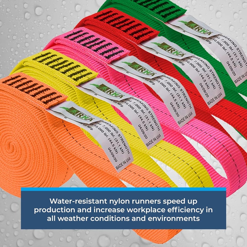 RNA Rock-N-Arbor Nylon Loop Runners - Ultra-Strong 7000 lbf Slings, 1-Inch Tubular Webbing Arborist Equipment, Professional Rigging Gear - Image 5