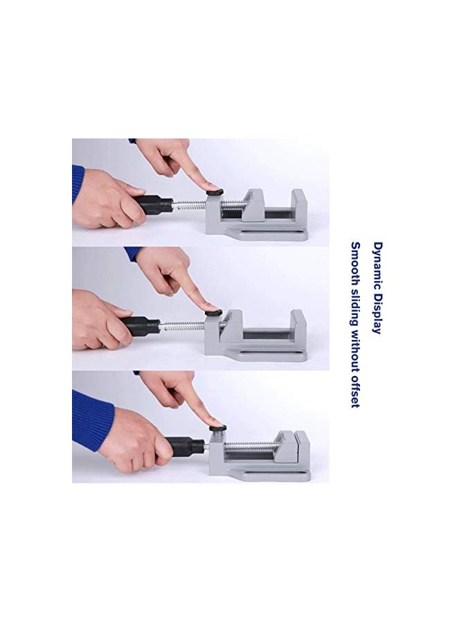 promass Mini Multifunctional Working Table Drill Milling Machine Parallel-jaw Vice Drill Bench Clamp Vice Worktable For Woodworking - Image 3