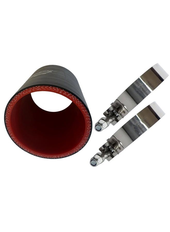 Bekelan 2.25" ID (57mm) Straight Silicone Hose Coupler With Stainless T-Bolt Steel Clamp - Heavy Duty 4-Ply Reinforced Design for Automotive Turbo/Intercooler/Intake Piping/Industrial Hydraulic - Image 4