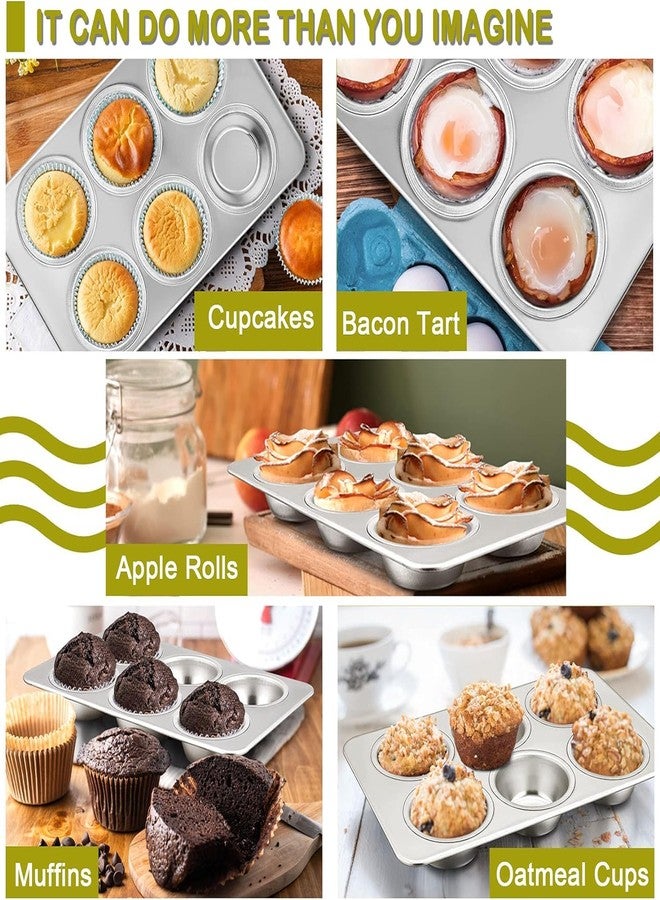 Rinkle Trendz Aluminium Muffin Tray/Cup Cake Tray - 6 Cups - Image 3