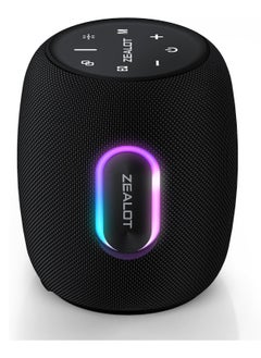 Zealot Zealot S64 Bluetooth Speakers,360° Surround 75W Portable IP67 Wireless Bass Boost Loud Speakers with Subwoofer,Bluetooth 5.3 Stereo Dual Pairing Speakers,Lights,30H Playtime for Home,Party,Gift (Upgraded)  - Image 1