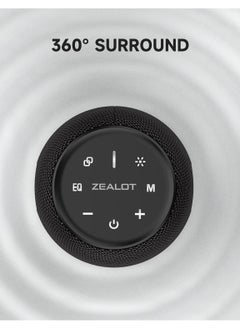 Zealot Zealot S64 Bluetooth Speakers,360° Surround 75W Portable IP67 Wireless Bass Boost Loud Speakers with Subwoofer,Bluetooth 5.3 Stereo Dual Pairing Speakers,Lights,30H Playtime for Home,Party,Gift (Upgraded)  - Image 2