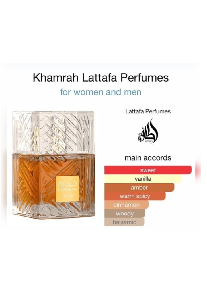 khamrah lattafa perfumes for women and men100ml
