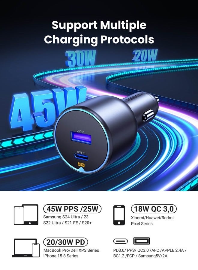 UGREEN 63W 2-Port Fast Car Charger - Image 3