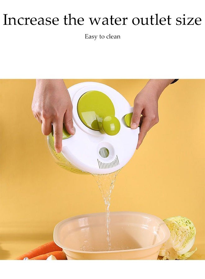 DUNISO Salad Dehydrator, Multifunctional Salad Dehydrator, Vegetable Washer, Drain Easily, Suitable for Salad Greens, Lettuce, Fruits and Vegetables - Image 3