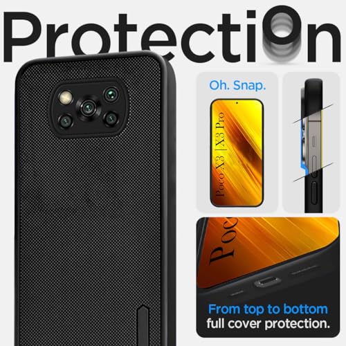 Jkobi Back Cover Case for Poco X3 | Poco X3 Pro (Textured Grip Design | Camera Protection | Slim and Light Weight | Soft Touch and Feel | Black) - Image 2