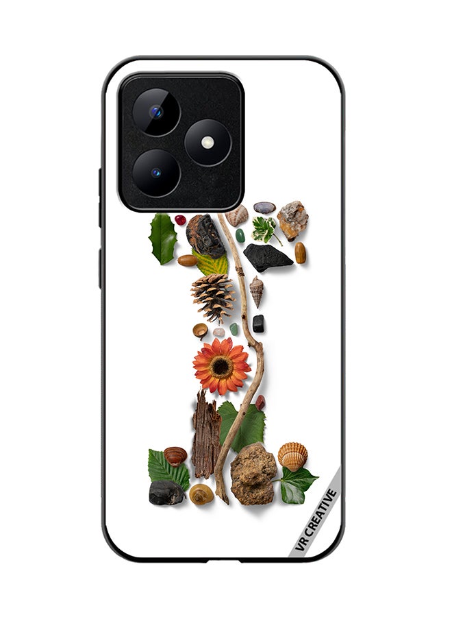 VR CREATIVE Protective Case Cover For Realme C53 Alphabet I Design Multicolour - Image 1