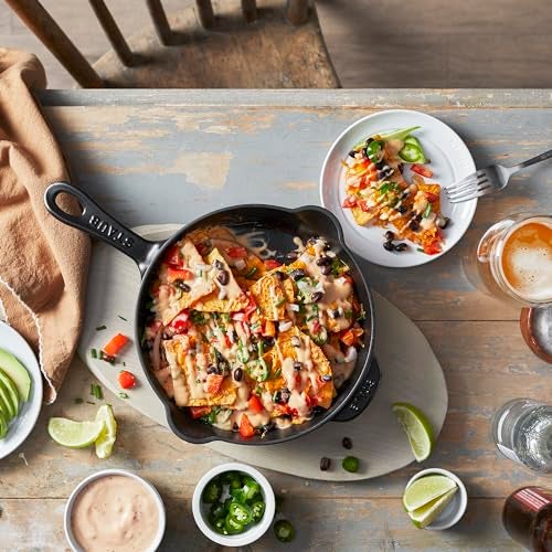 STAUB Cast Iron 8.5-inch Traditional Deep Skillet - Black - Image 3