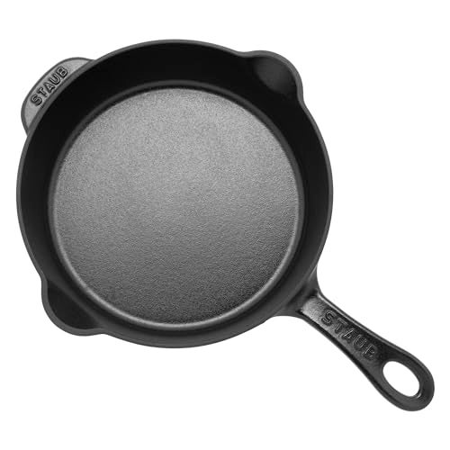 STAUB Cast Iron 8.5-inch Traditional Deep Skillet - Black - Image 4
