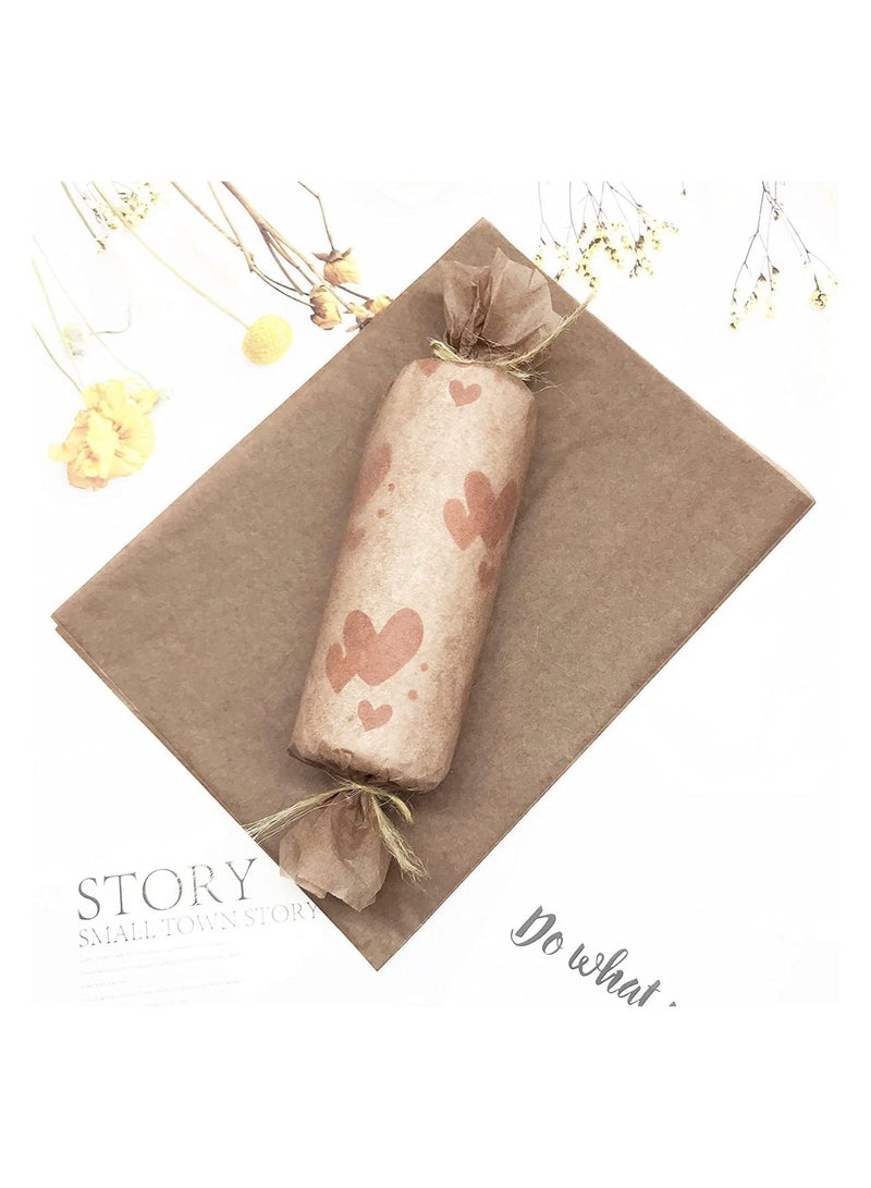 40 Sheets Brown Tissue Paper Gift Wrapping DIY Tissues 50 * 50cm - Image 3