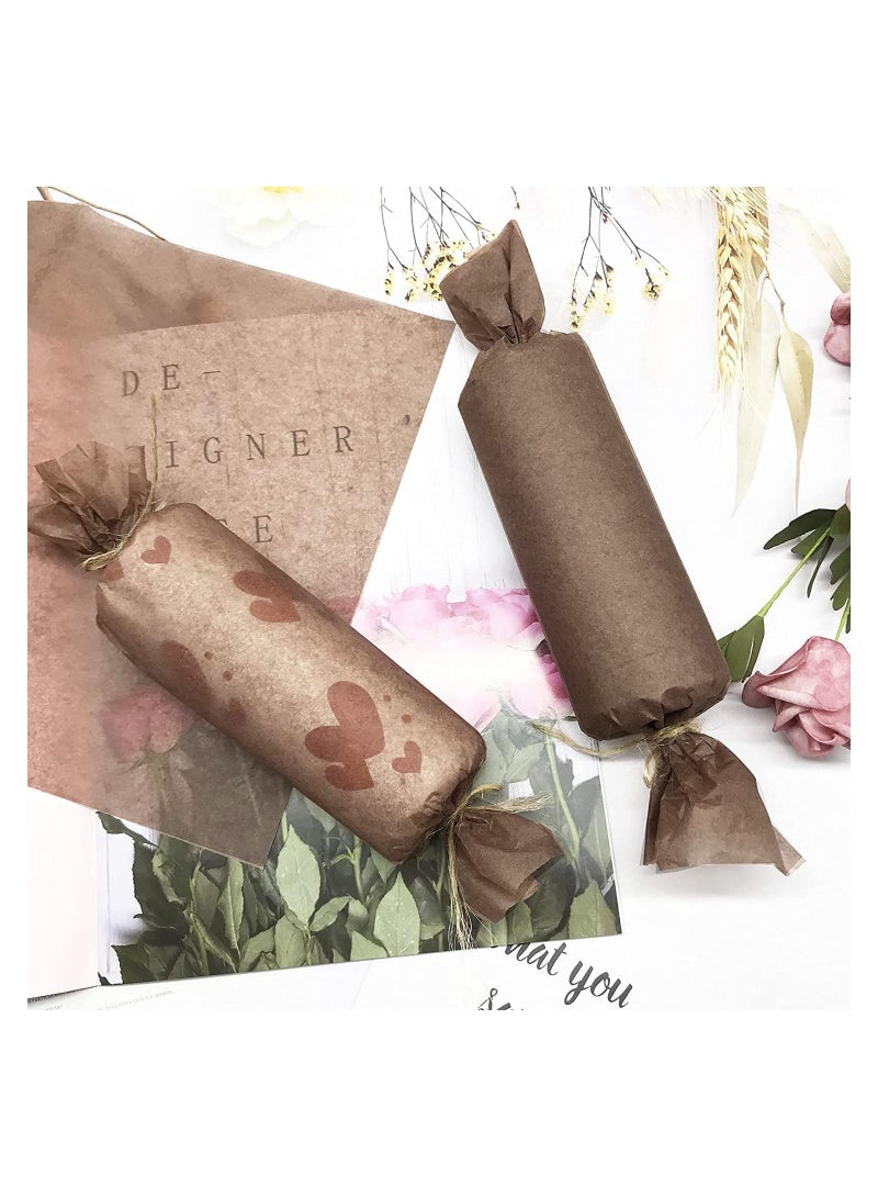 40 Sheets Brown Tissue Paper Gift Wrapping DIY Tissues 50 * 50cm - Image 4