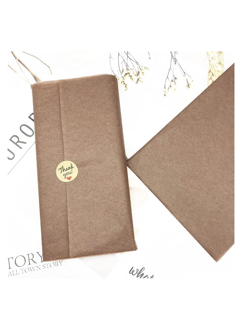 40 Sheets Brown Tissue Paper Gift Wrapping DIY Tissues 50 * 50cm - Image 5