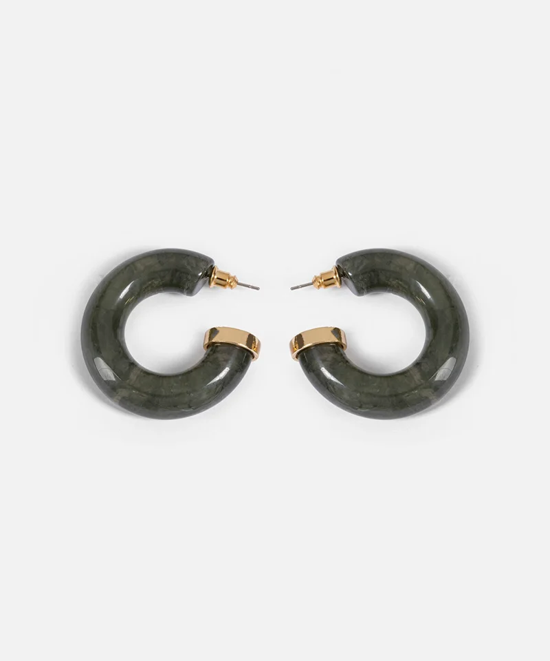 Ipekyol Resin Hoop Earrings