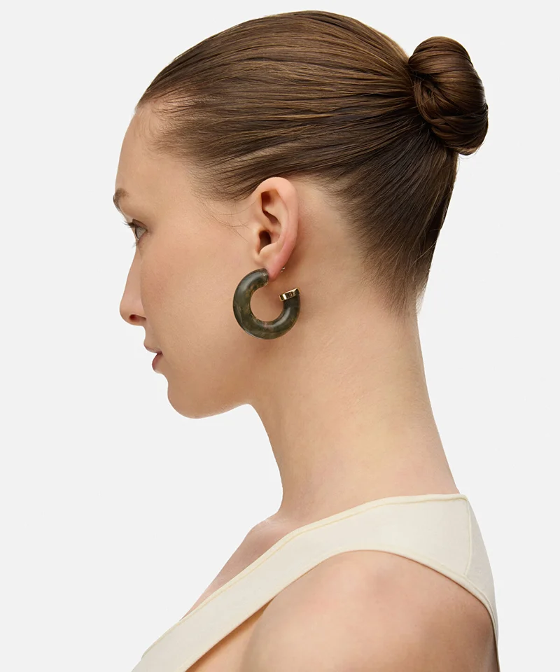 Ipekyol Resin Hoop Earrings