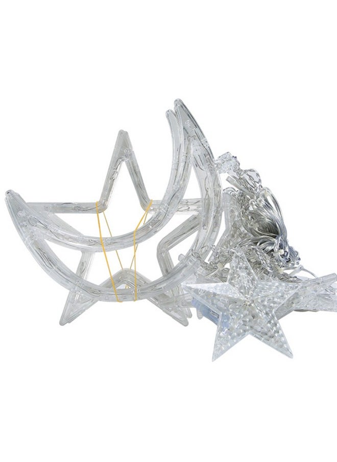 HOMESTAR Solar-Powered LED Star and Moon String Lights Fairy String Star Decorative Lights with Ideal Curtain Lights for Bedroom, For Party and Festival  Multicolour 3.5meter  - Image 4