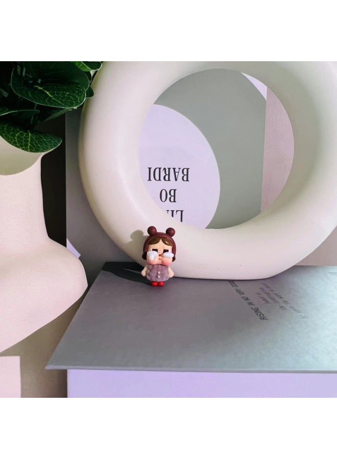 Crying Baby Meng Grain Tears Series Hand-made Blind Box Fashion Toys Gift Small Ornaments Fashion Play Series-Color:Crying Bear-Specifications:Change Baby Cute Grains  - Image 1