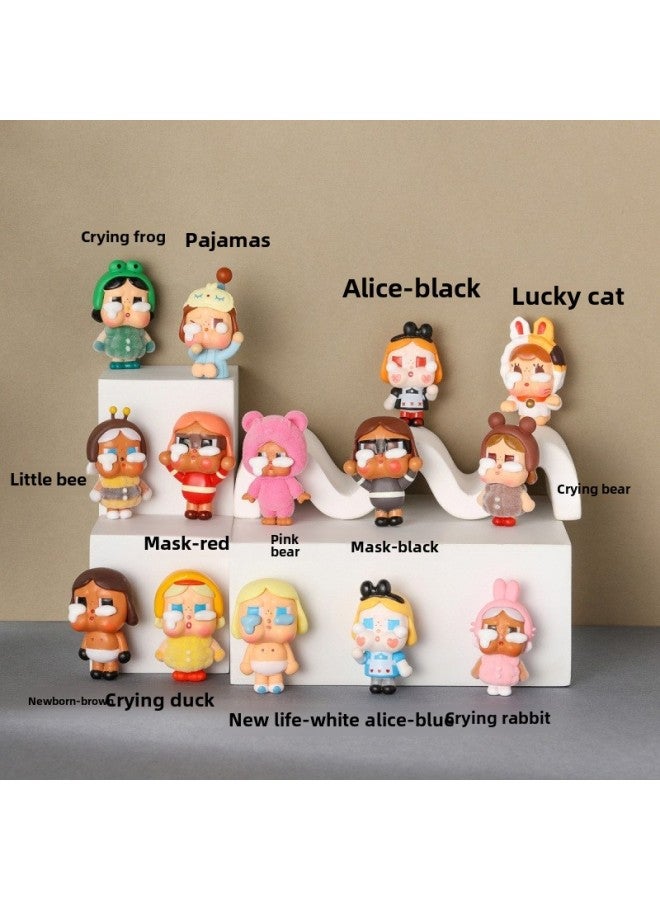 Crying Baby Meng Grain Tears Series Hand-made Blind Box Fashion Toys Gift Small Ornaments Fashion Play Series-Color:Crying Bear-Specifications:Change Baby Cute Grains  - Image 4