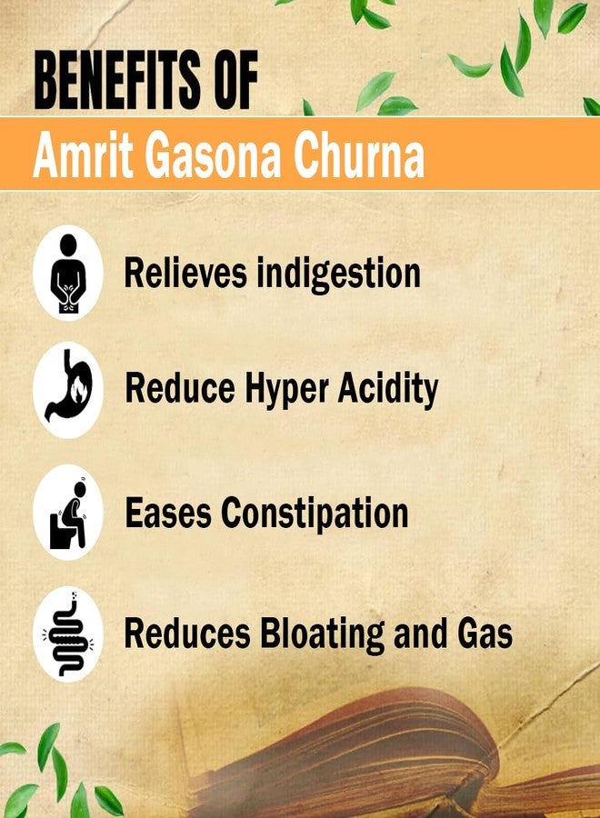 كودوس مسحوق كودوس أمريت غاسونا 50 غرام | علاج عسر الهضم | دواء أيورفيدي لمشاكل المعدة | عبوة من 4 قطع - Image 4