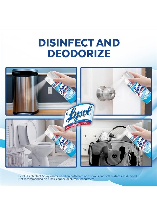 Lysol Sanitizing and Antibacterial Spray for Disinfecting & Deodorizing, Crisp Linen, 12.5 Fl Oz - Image 3
