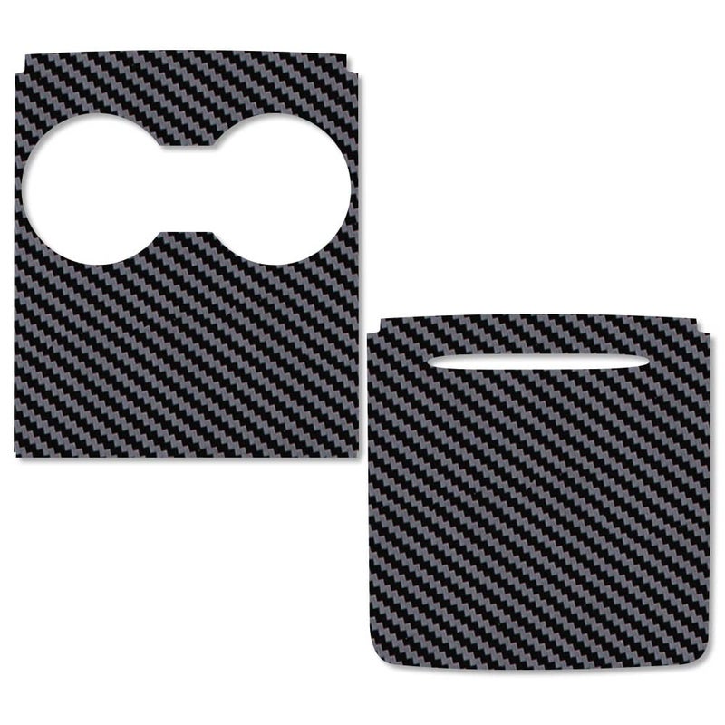 IPG for Tesla Model 3 - Model Y Center Console (Gen2) 2021-23 Wrap Decals Stickers - Emblem Do it Yourself Stickers Set Personalize Your Model 3-Y (Black Carbon Fiber) - Image 4