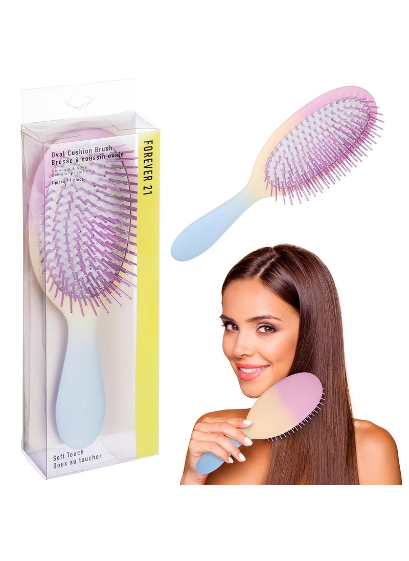 FOREVER 21 Forever 21 Oval Cushion Brush  1pc Soft Touch Cushion Brush For Detangling  Styling  Hair Brushes For Women 