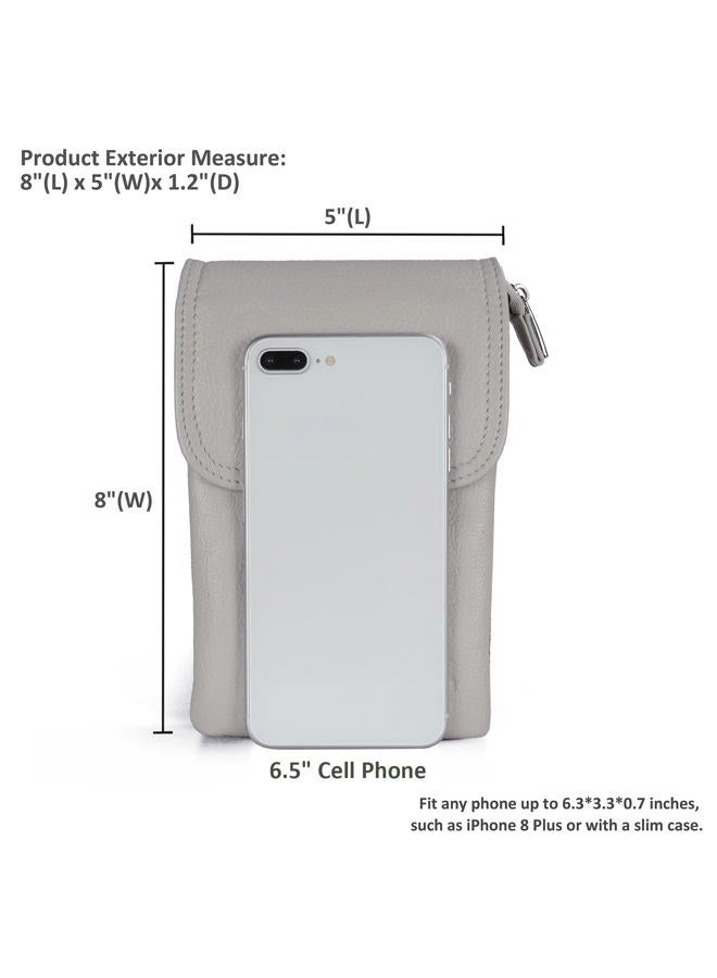 Befen Cell Phone Crossbody Wallet Purse, Women Small Leather Crossbody Cell Phone Pouch Bag - Fit iPhone Xs Max - Image 5