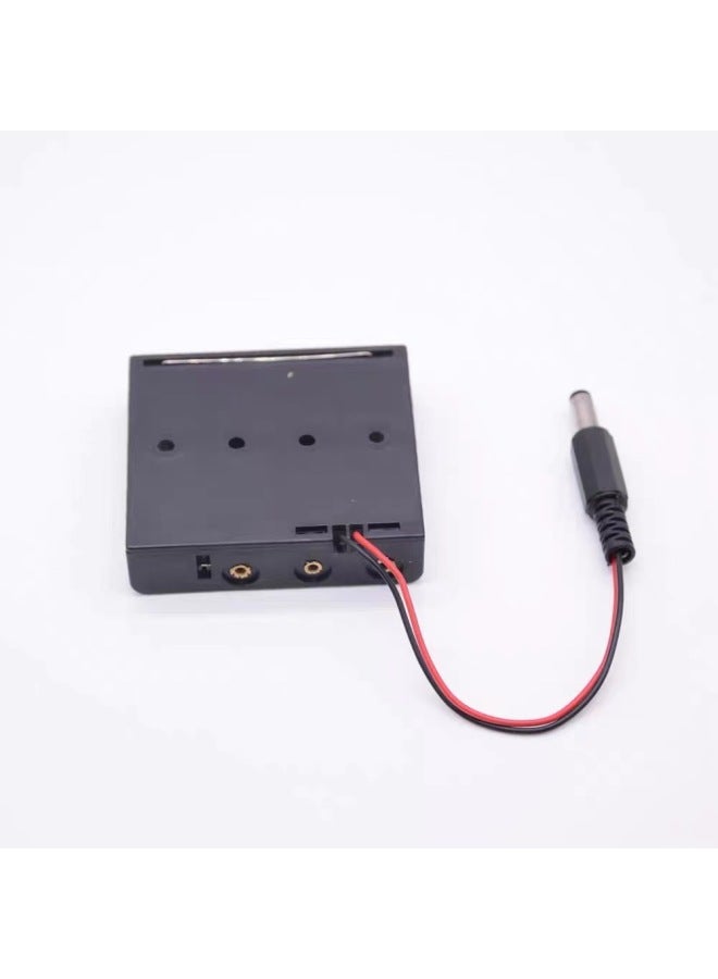 6V Battery Holder No. 7 AAA4 Section Series No. 5 AA Mobile Power Box With 5.5*2.1MMDC Power Plug Cable-Color:No.7/AAA  - Image 5