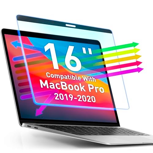 VINTEZ Magnetic Blue Light Screen Protector Compatible With MacBook Pro 16" 2019, 2020 Anti Blue Light Blocking Filter for Laptop - Image 1