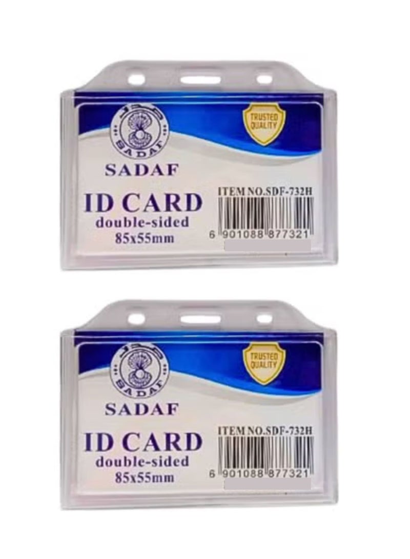 ID Card Holder  85x55mm Horizontal (Pack of 2)