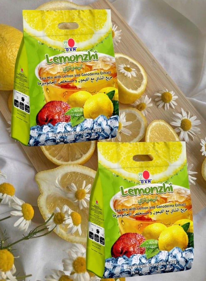 DXN 2 Pieces Lemonzhi 20 sachets x 22 gram  - Image 1