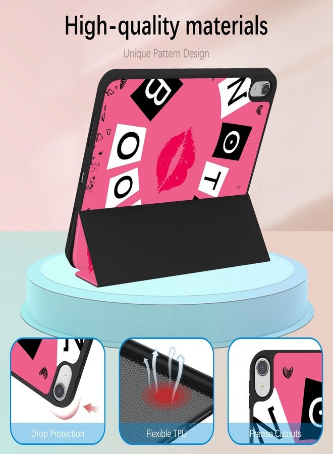Xkladz جراب Xkladz لجهاز iPad (A16) الجيل الحادي عشر (2025) مقاس 11 بوصة، وجهاز iPad الجيل العاشر (2022) مقاس 10.9 بوصة، جراب مزود بحامل قلم، غطاء خلفي شفاف بتصميم أنيق للنساء والفتيات، خاصية التشغيل/الإيقاف التلقائي، زهور وردية وبيضاء - Image 4
