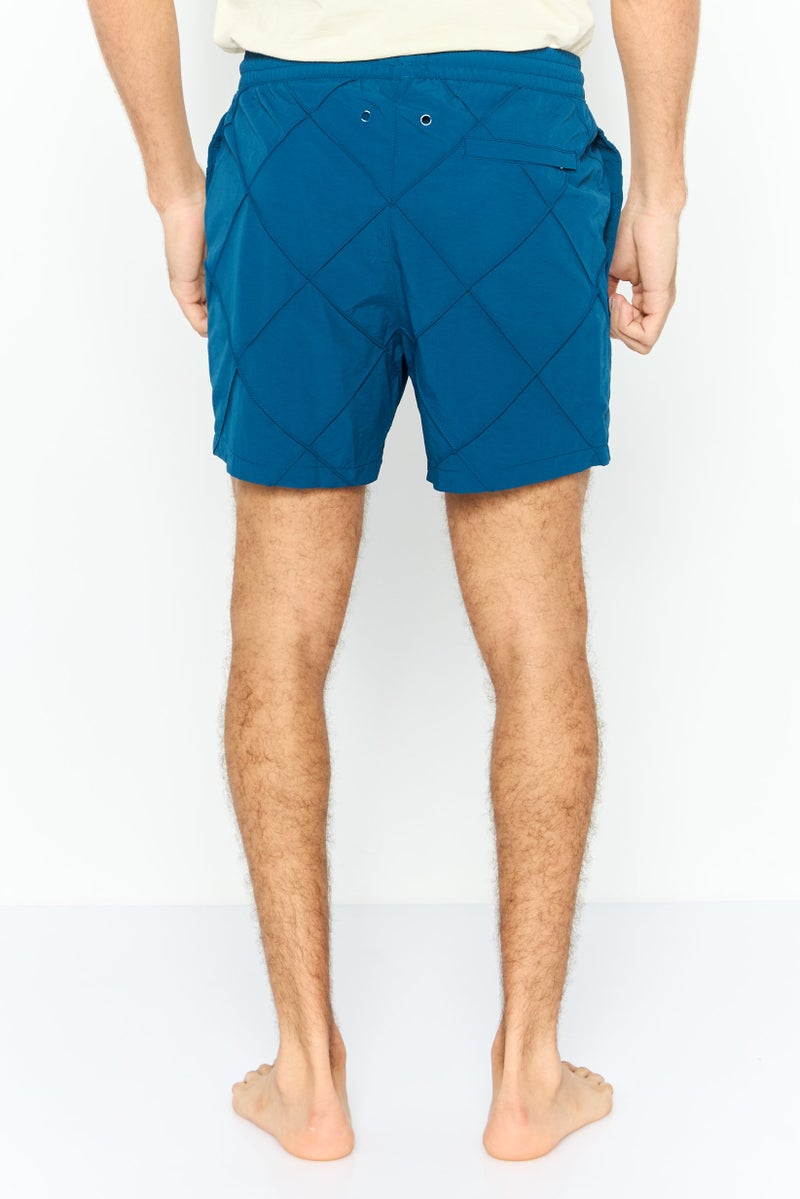 DKNY Men Brand Logo Board Shorts, Poseiden - Image 4