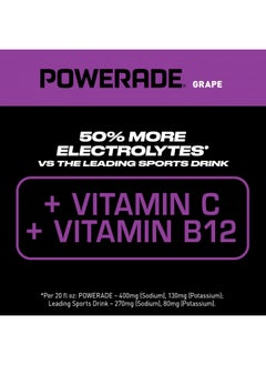 POWERADE Sports Drink Grape, 20 Ounce (Pack of 24) - pzsku/Z6021A7203E3C0D520EA7Z/45/_/1731077833/046e6b26-b0fd-4329-99c8-899592e57e99