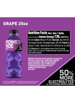 POWERADE Sports Drink Grape, 20 Ounce (Pack of 24) - pzsku/Z6021A7203E3C0D520EA7Z/45/_/1731077842/07dc2f38-edfc-4c0d-8de3-6e2bca2f2c99