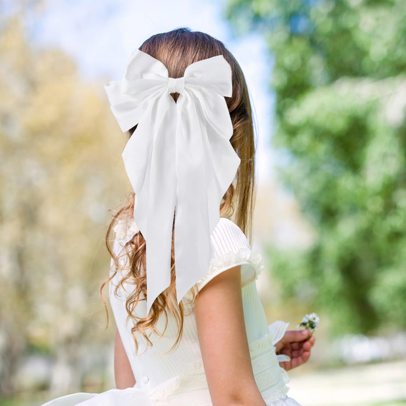مشابك شعر كبيرة من نوع Beavorty، عدد 4 قطع، للنساء، بألوان متعددة، تصميم على شكل رباط حلقي، إكسسوارات شعر زينة للتصميم اليومي والمناسبات الخاصة. - Image 4